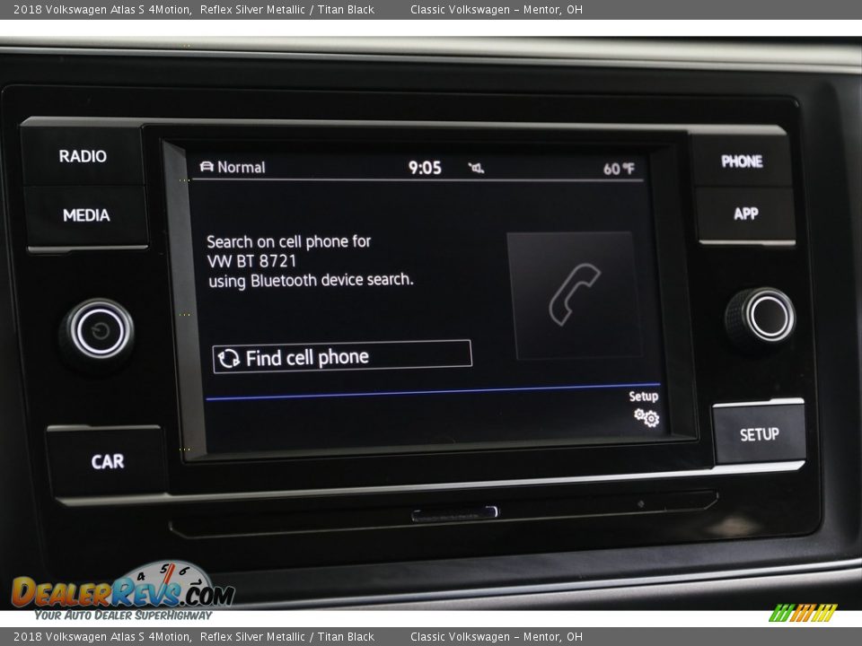 2018 Volkswagen Atlas S 4Motion Reflex Silver Metallic / Titan Black Photo #10