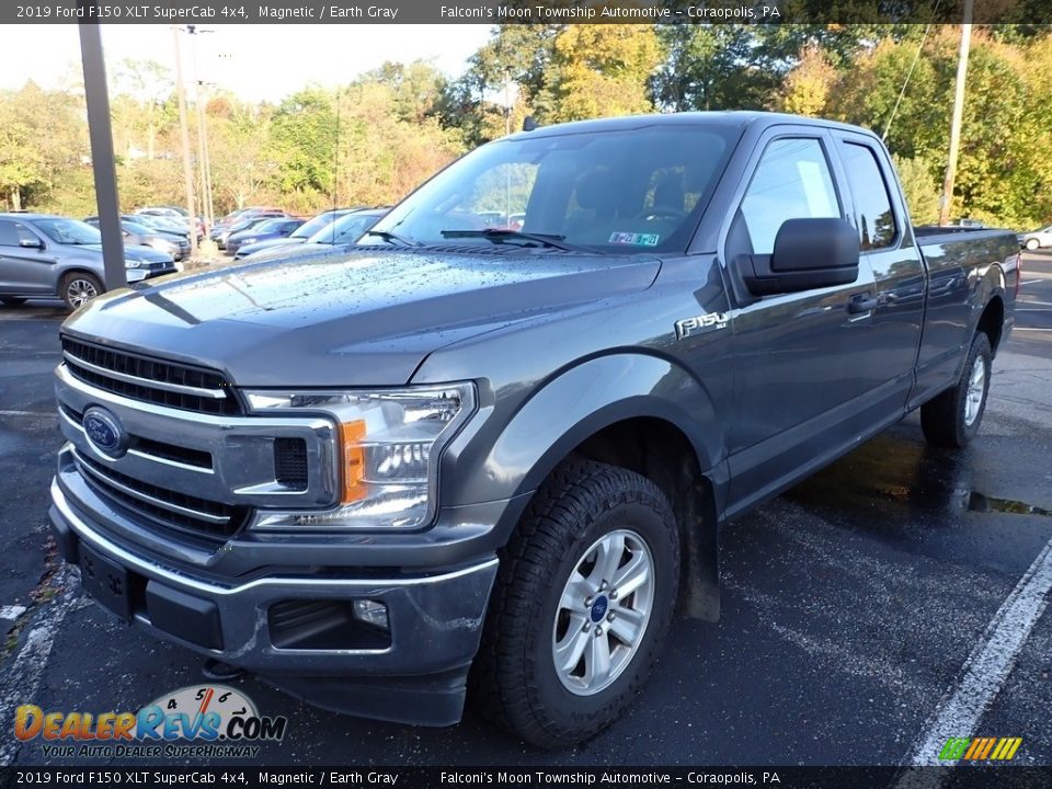 2019 Ford F150 XLT SuperCab 4x4 Magnetic / Earth Gray Photo #1