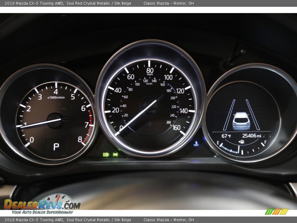 2019 Mazda CX-5 Touring AWD Soul Red Crystal Metallic / Silk Beige Photo #8