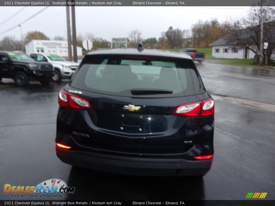 2021 Chevrolet Equinox LS Midnight Blue Metallic / Medium Ash Gray Photo #2