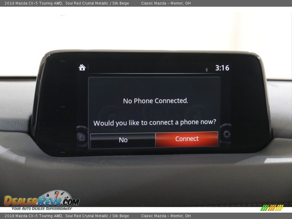 2019 Mazda CX-5 Touring AWD Soul Red Crystal Metallic / Silk Beige Photo #10