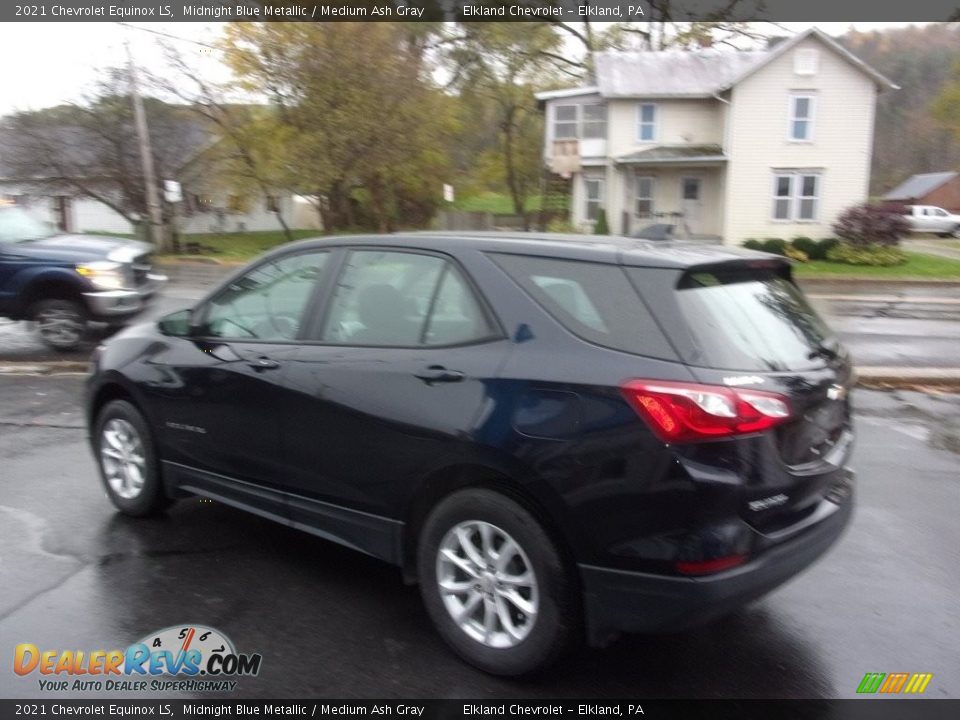 2021 Chevrolet Equinox LS Midnight Blue Metallic / Medium Ash Gray Photo #3