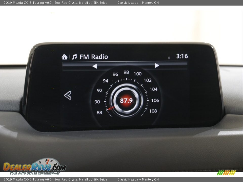 2019 Mazda CX-5 Touring AWD Soul Red Crystal Metallic / Silk Beige Photo #11