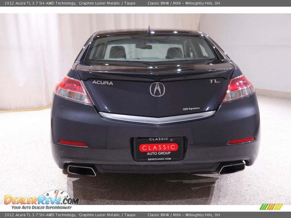 2012 Acura TL 3.7 SH-AWD Technology Graphite Luster Metallic / Taupe Photo #20