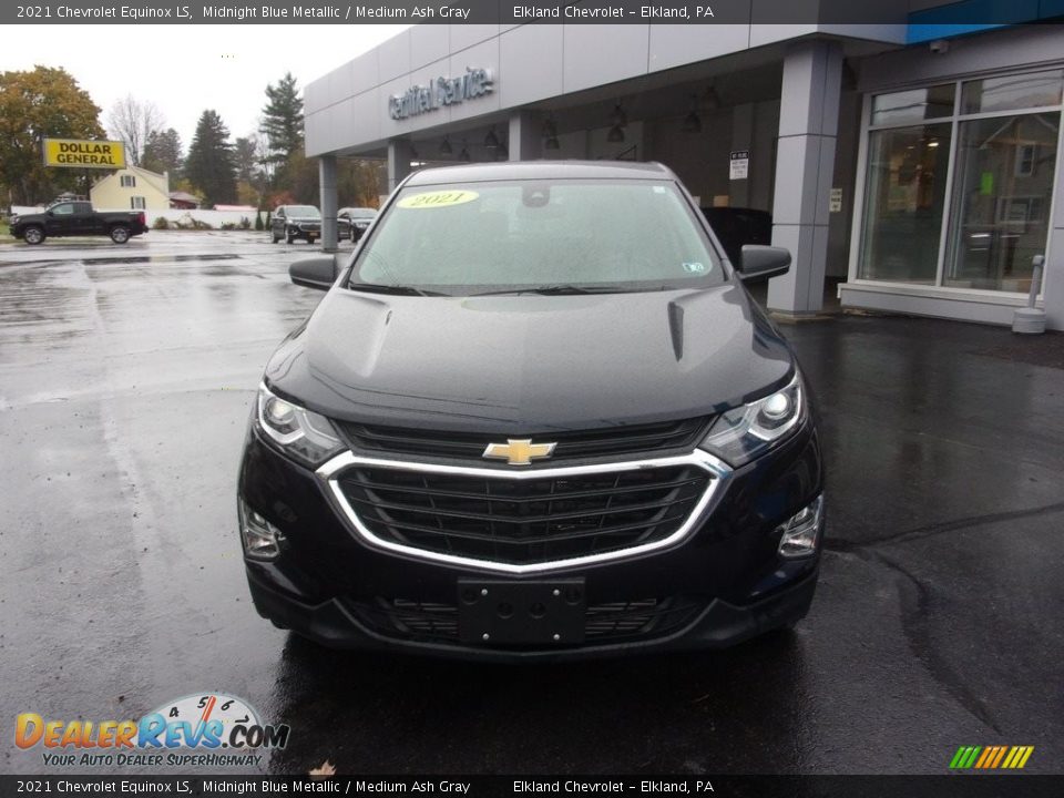 2021 Chevrolet Equinox LS Midnight Blue Metallic / Medium Ash Gray Photo #5