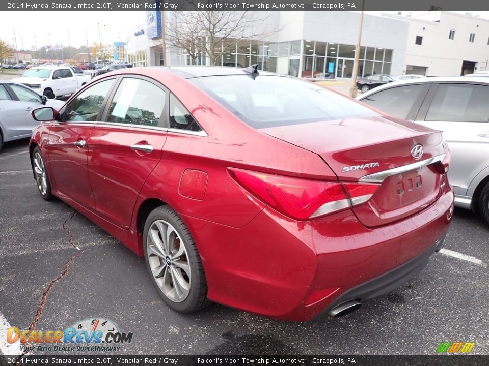 2014 Hyundai Sonata Limited 2.0T Venetian Red / Gray Photo #2