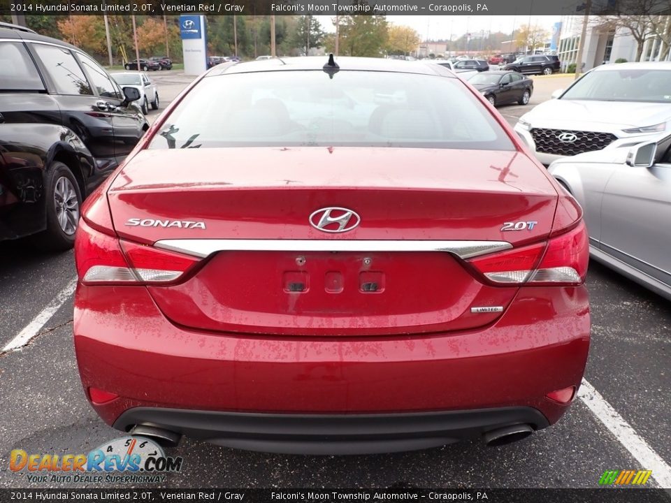 2014 Hyundai Sonata Limited 2.0T Venetian Red / Gray Photo #3