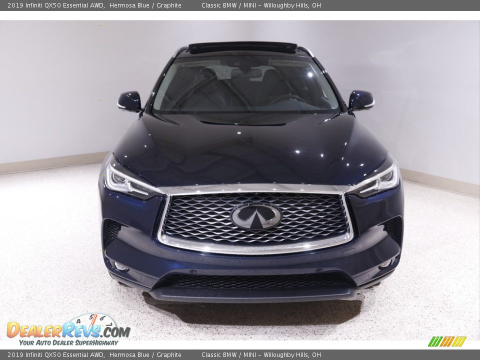 2019 Infiniti QX50 Essential AWD Hermosa Blue / Graphite Photo #2