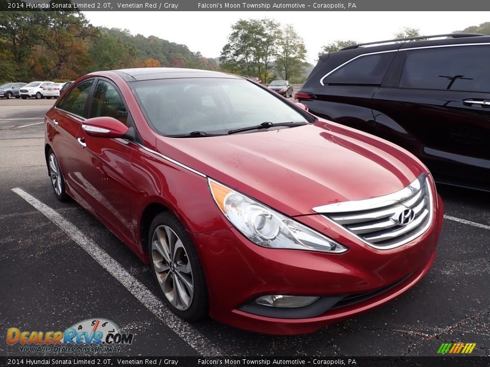 2014 Hyundai Sonata Limited 2.0T Venetian Red / Gray Photo #5