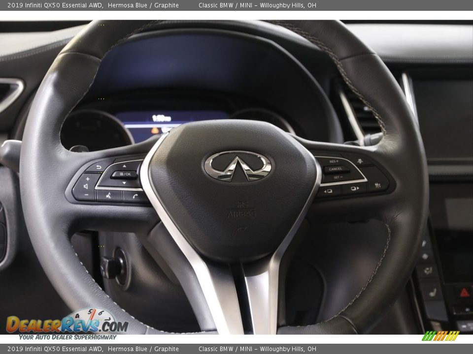 2019 Infiniti QX50 Essential AWD Hermosa Blue / Graphite Photo #7