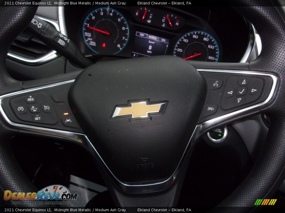 2021 Chevrolet Equinox LS Midnight Blue Metallic / Medium Ash Gray Photo #17