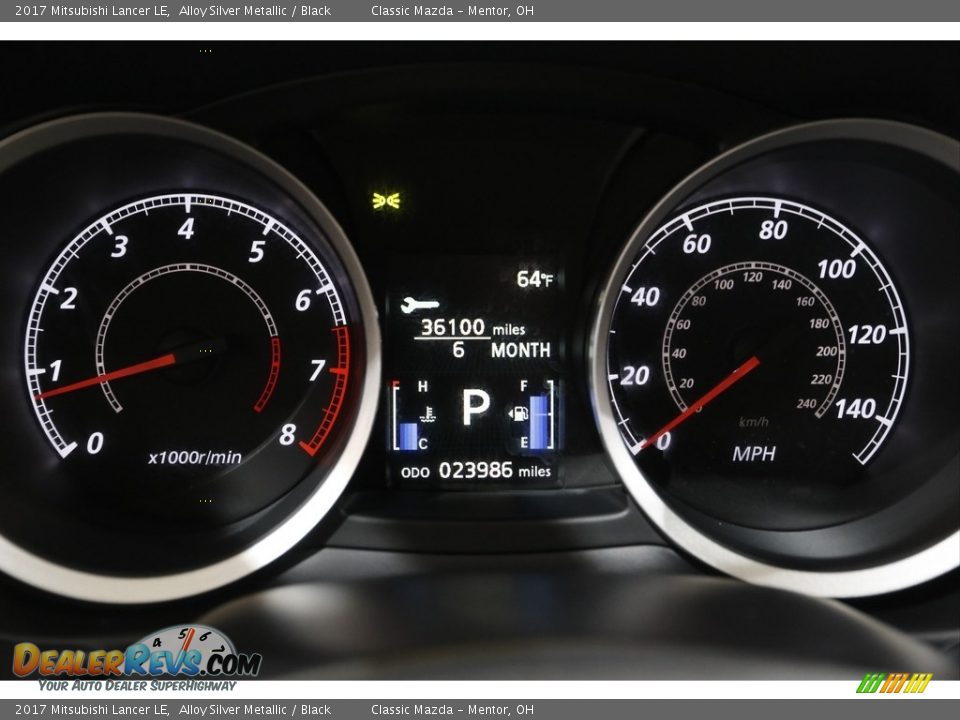 2017 Mitsubishi Lancer LE Gauges Photo #8