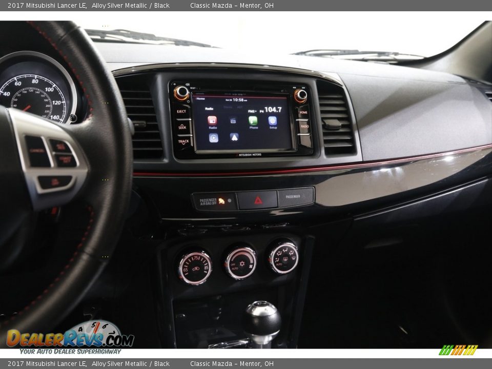 2017 Mitsubishi Lancer LE Alloy Silver Metallic / Black Photo #9