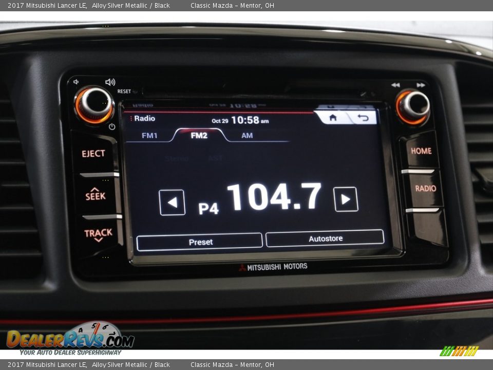 Audio System of 2017 Mitsubishi Lancer LE Photo #11
