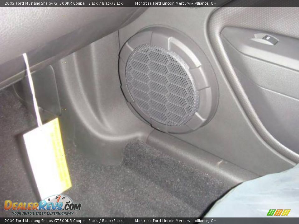 2009 Ford Mustang Shelby GT500KR Coupe Black / Black/Black Photo #23