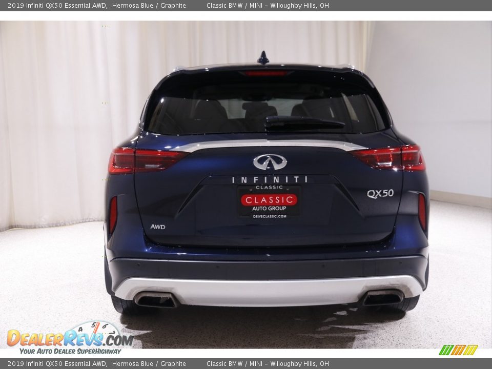 2019 Infiniti QX50 Essential AWD Hermosa Blue / Graphite Photo #21