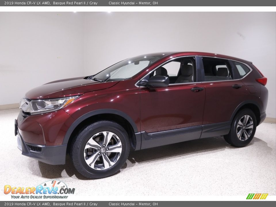 2019 Honda CR-V LX AWD Basque Red Pearl II / Gray Photo #3