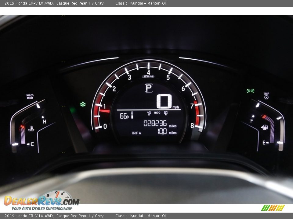 2019 Honda CR-V LX AWD Basque Red Pearl II / Gray Photo #8
