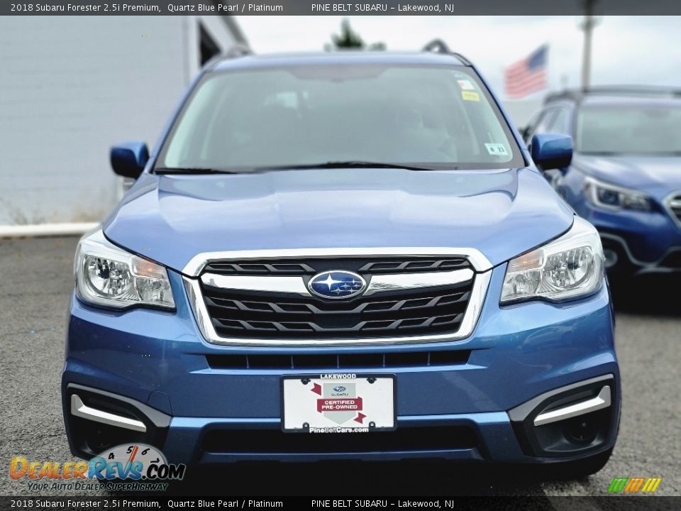 2018 Subaru Forester 2.5i Premium Quartz Blue Pearl / Platinum Photo #2