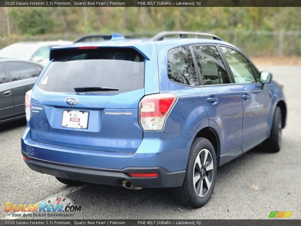 2018 Subaru Forester 2.5i Premium Quartz Blue Pearl / Platinum Photo #4