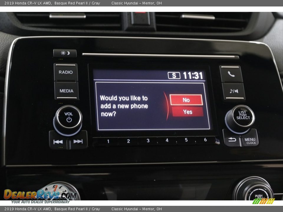 2019 Honda CR-V LX AWD Basque Red Pearl II / Gray Photo #11