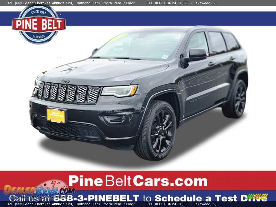 2020 Jeep Grand Cherokee Altitude 4x4 Diamond Black Crystal Pearl / Black Photo #1