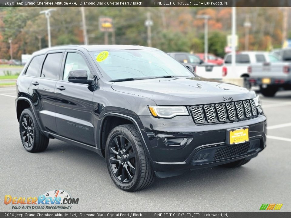 2020 Jeep Grand Cherokee Altitude 4x4 Diamond Black Crystal Pearl / Black Photo #16