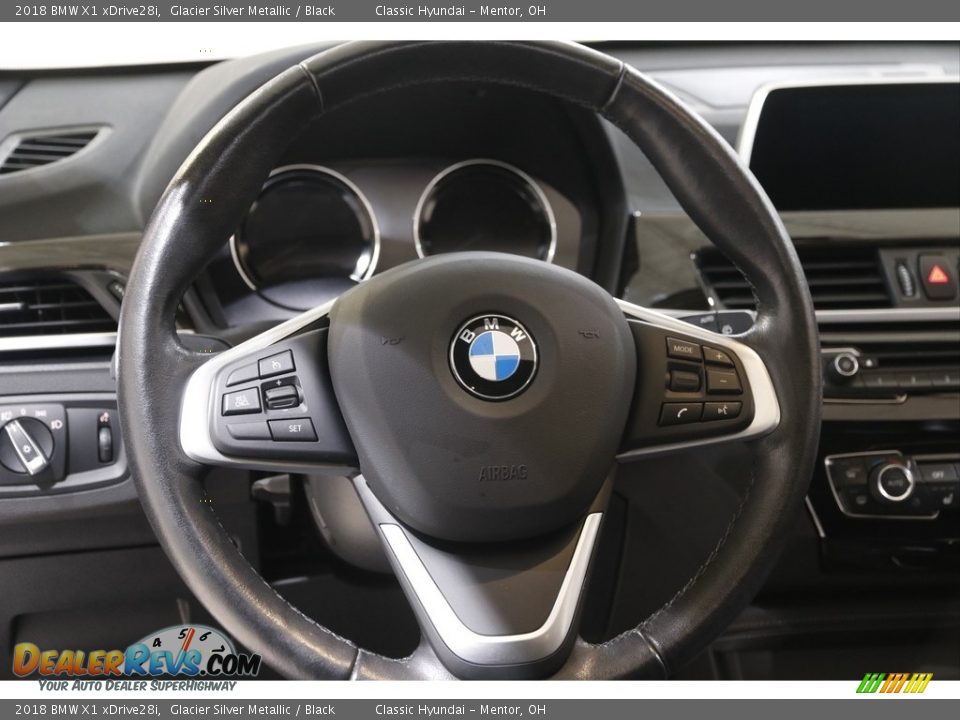 2018 BMW X1 xDrive28i Glacier Silver Metallic / Black Photo #7
