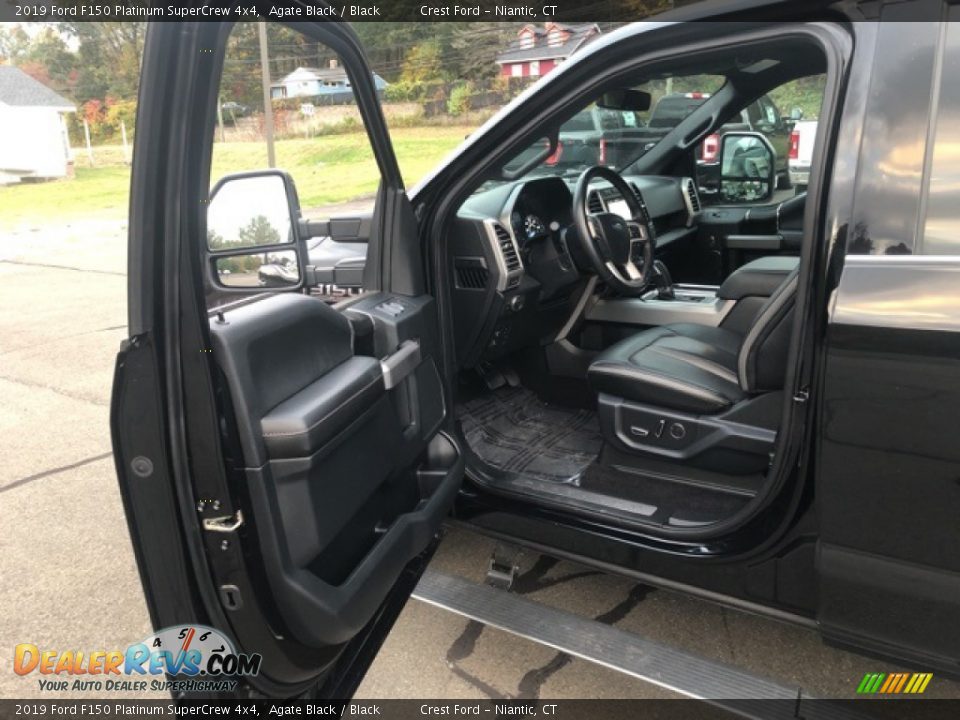 2019 Ford F150 Platinum SuperCrew 4x4 Agate Black / Black Photo #21