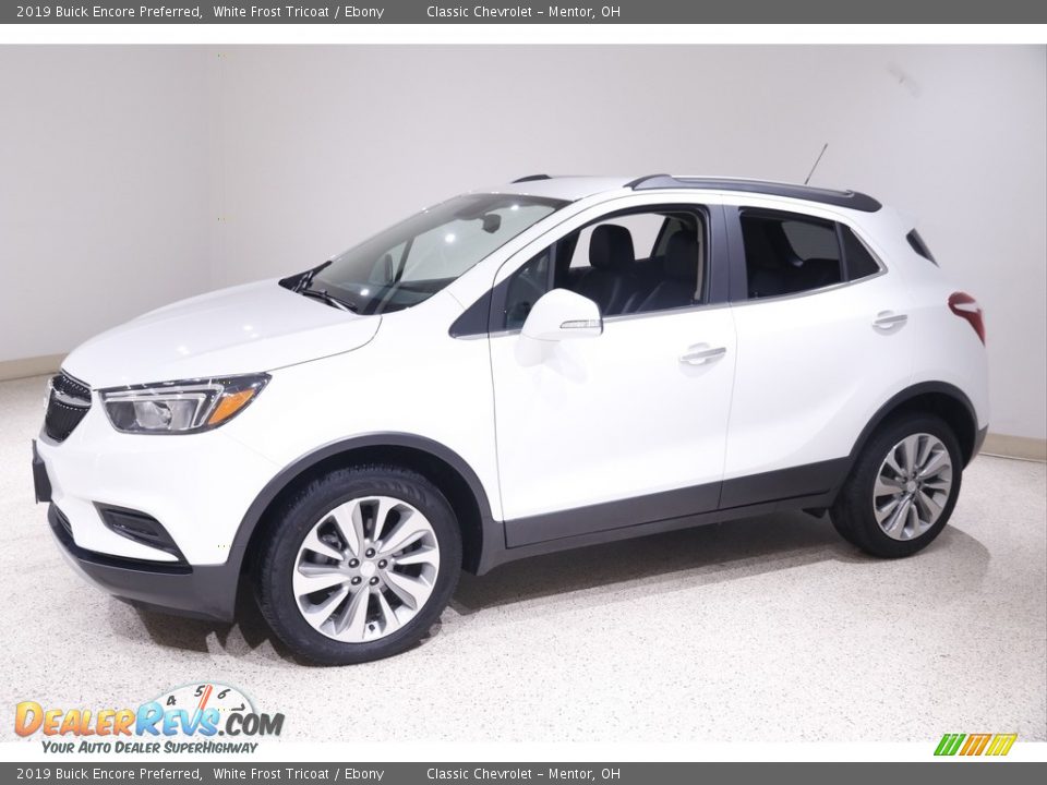 2019 Buick Encore Preferred White Frost Tricoat / Ebony Photo #3