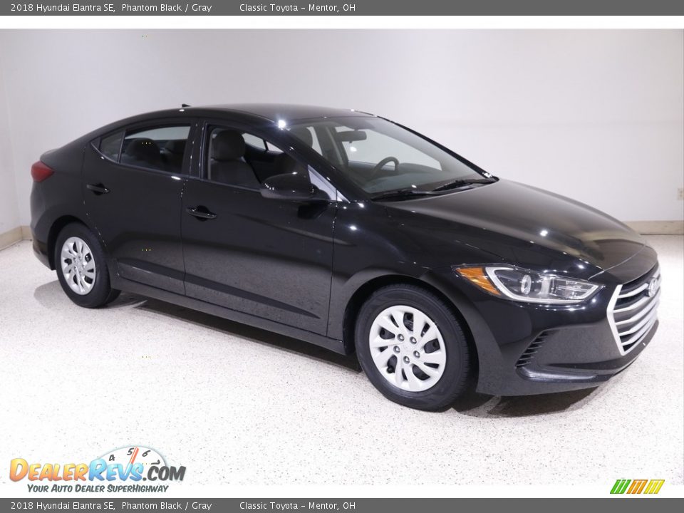 2018 Hyundai Elantra SE Phantom Black / Gray Photo #1
