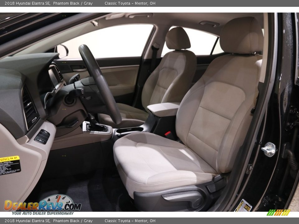 2018 Hyundai Elantra SE Phantom Black / Gray Photo #5
