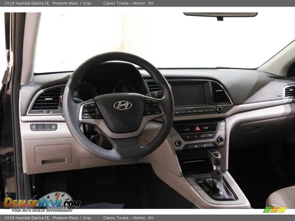 2018 Hyundai Elantra SE Phantom Black / Gray Photo #6