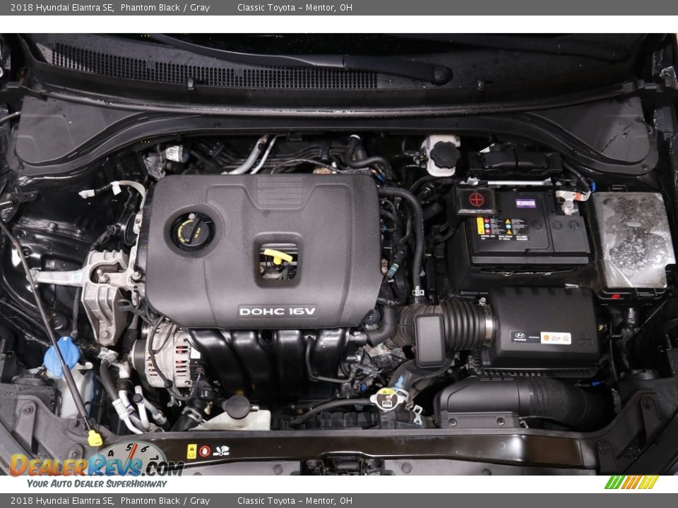 2018 Hyundai Elantra SE Phantom Black / Gray Photo #17