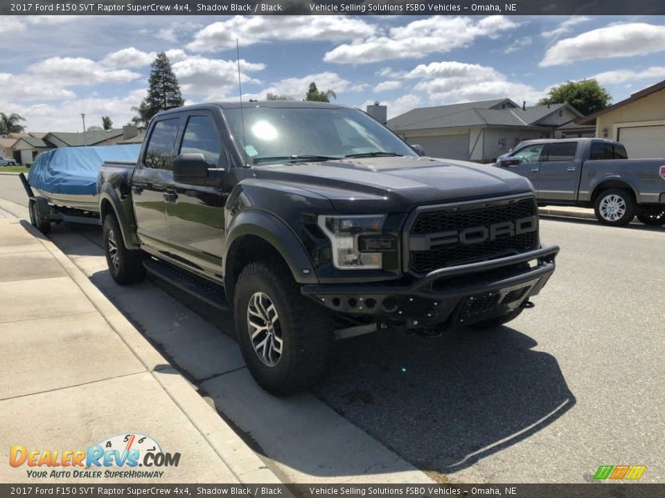 2017 Ford F150 SVT Raptor SuperCrew 4x4 Shadow Black / Black Photo #14