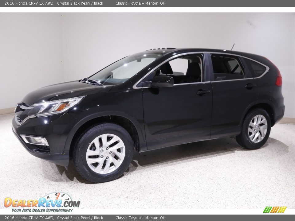 2016 Honda CR-V EX AWD Crystal Black Pearl / Black Photo #3