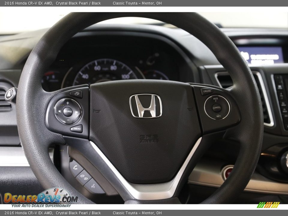 2016 Honda CR-V EX AWD Crystal Black Pearl / Black Photo #7