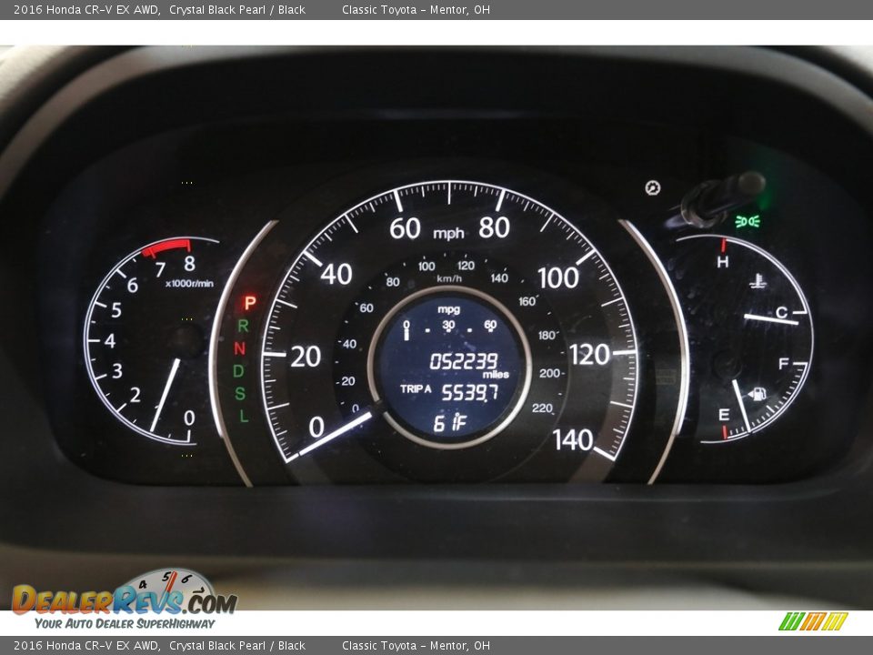 2016 Honda CR-V EX AWD Crystal Black Pearl / Black Photo #8