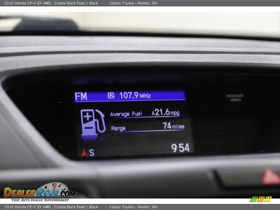 2016 Honda CR-V EX AWD Crystal Black Pearl / Black Photo #12