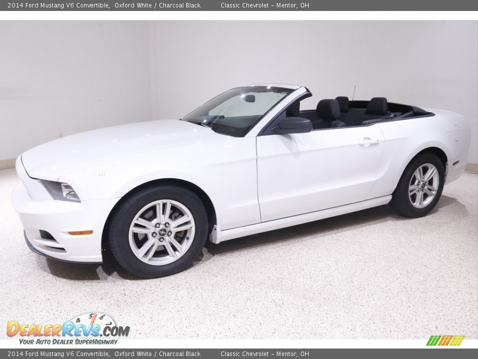 2014 Ford Mustang V6 Convertible Oxford White / Charcoal Black Photo #4