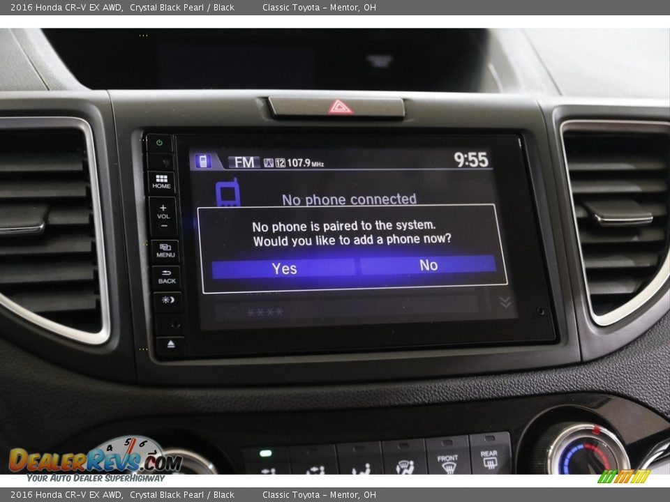 2016 Honda CR-V EX AWD Crystal Black Pearl / Black Photo #15