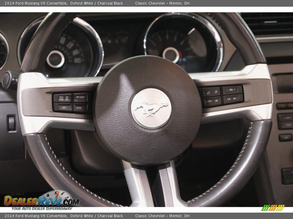 2014 Ford Mustang V6 Convertible Oxford White / Charcoal Black Photo #8