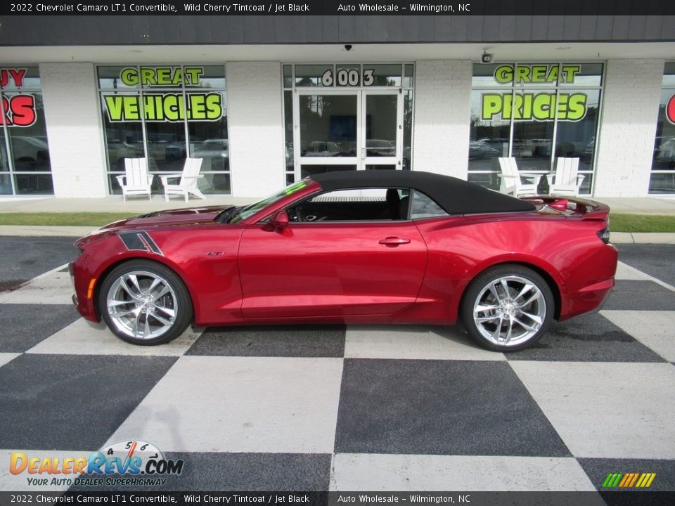 2022 Chevrolet Camaro LT1 Convertible Wild Cherry Tintcoat / Jet Black Photo #1