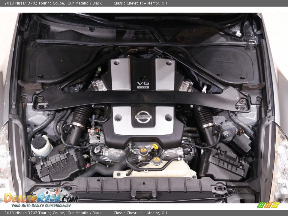 2013 Nissan 370Z Touring Coupe Gun Metallic / Black Photo #18