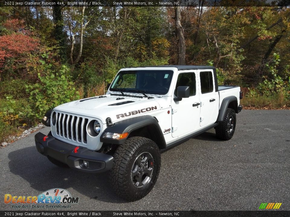 2021 Jeep Gladiator Rubicon 4x4 Bright White / Black Photo #2