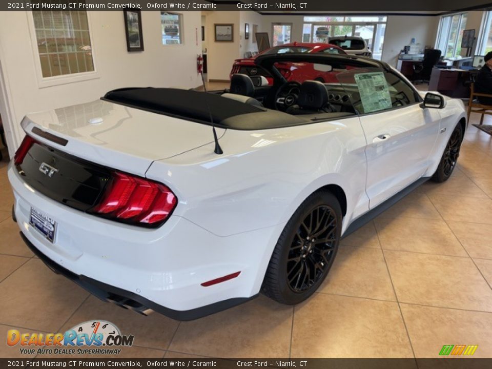 2021 Ford Mustang GT Premium Convertible Oxford White / Ceramic Photo #3