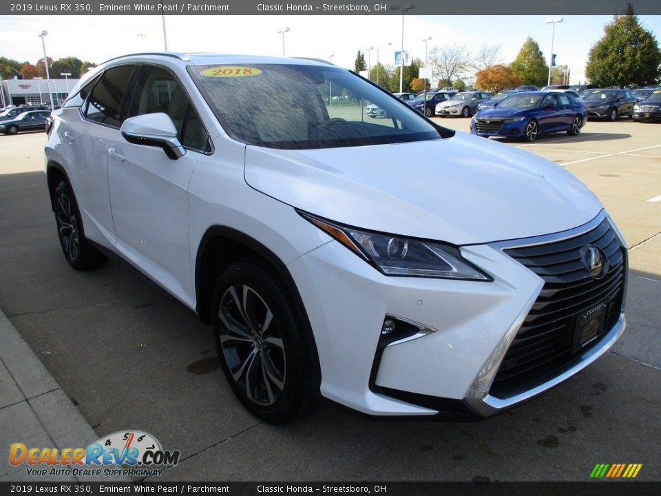 2019 Lexus RX 350 Eminent White Pearl / Parchment Photo #3