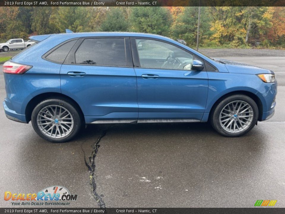 2019 Ford Edge ST AWD Ford Performance Blue / Ebony Photo #3