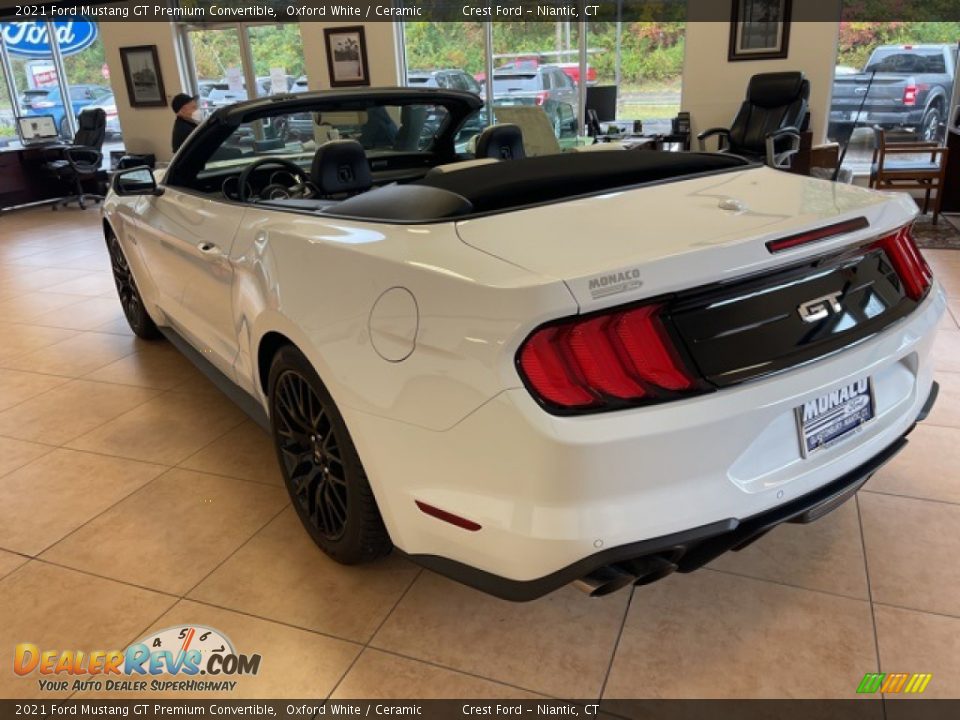 2021 Ford Mustang GT Premium Convertible Oxford White / Ceramic Photo #4