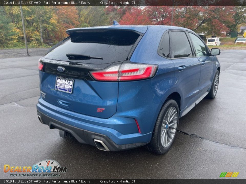 2019 Ford Edge ST AWD Ford Performance Blue / Ebony Photo #4